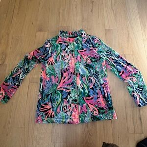 Lilly Pulitzer Girl’s Velour full zip jacket size XL
